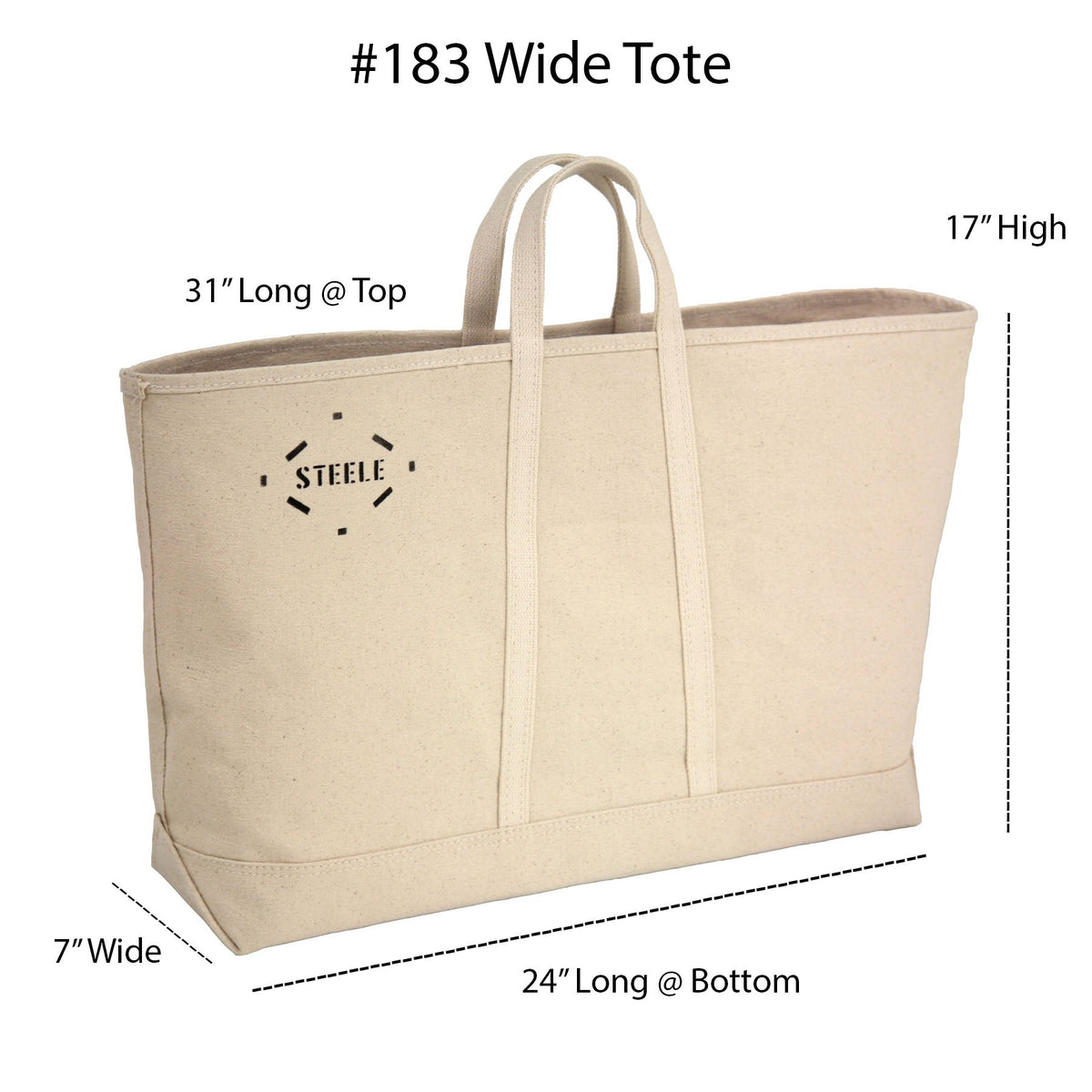 Bolso tote de lona natural Steele Canvas Basket Corp - Ancho 5 "– – Ahora disponible en MTN Shop EE. UU. - imagen 6