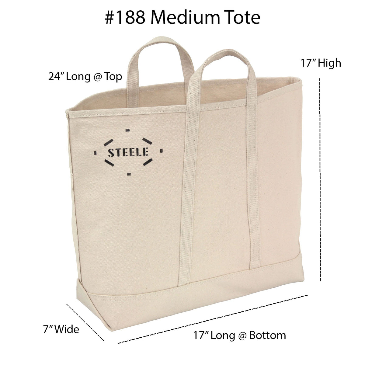 Bolso tote de lona natural Steele Canvas Basket Corp - Mediano– - Ahora disponible en MTN Shop EE. UU. - imagen 6