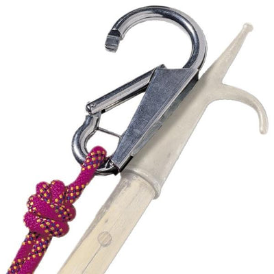 KONG Mooring Hook 16 stainless steel mooring hook mounted on boat hook with mooring line