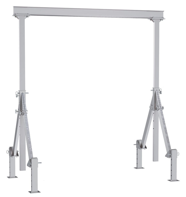 Grúas pórtico de aluminio de altura ajustable de Vestil Manufacturing Corp con opción de nivelación ajustable: ahora disponibles en MTN Shop US.