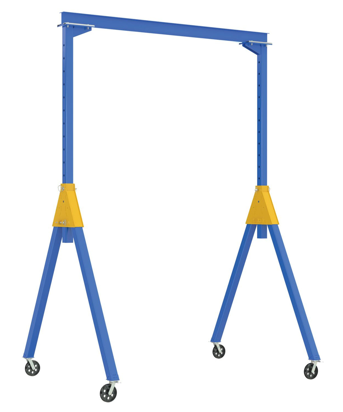 Grúas pórtico de acero ajustables de Vestil Manufacturing Corp con ruedas con ranura en V - Desmontables– – Ahora disponibles en MTN Shop US. - imagen 2