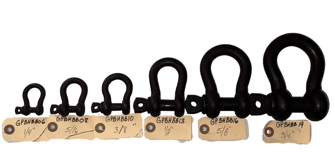 Green Pin Theatre Shackle SC full range with screw pins displayed - imagen 32