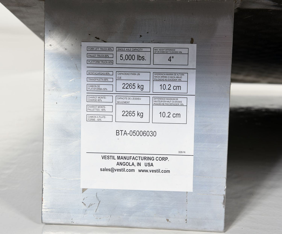 Plataformas de carga para camiones de aluminio de Vestil Manufacturing Corp (bordillos de aluminio soldados)– – Ahora disponibles en MTN Shop US. - imagen 6
