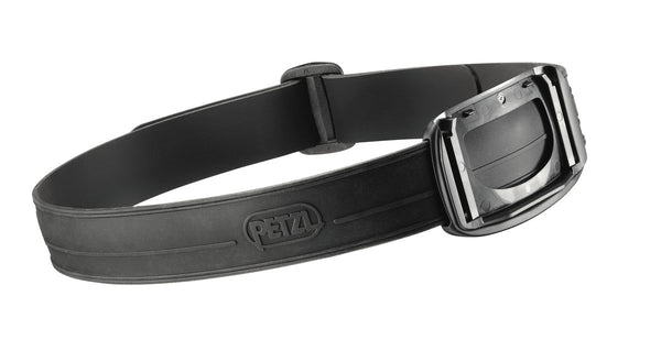 Soporte de faro de goma negro para cascos Petzl