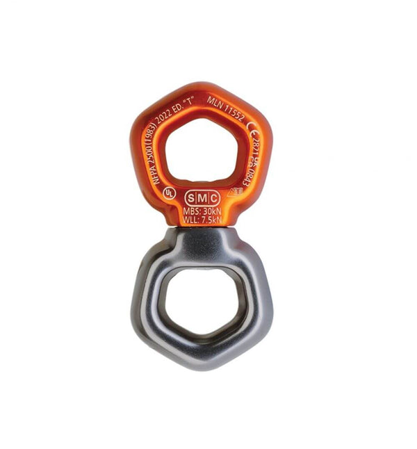 PMI SMC Reactor Swivel– SMC’s Swivel – NFPA rescue swivel is a high-performance product with incredibly smooth action and a beautiful feel and finish. Great for confined space and hauling – Now available at MTN Shop US.