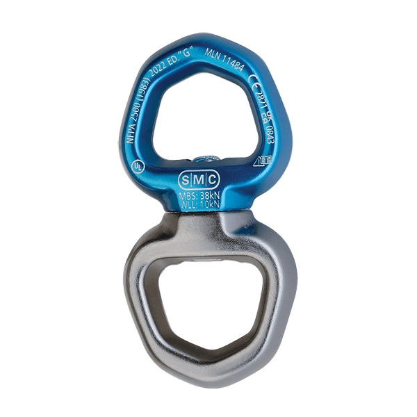PMI SMC Reactor Swivel– SMC’s Swivel – NFPA rescue swivel is a high-performance product with incredibly smooth action and a beautiful feel and finish. Great for confined space and hauling – Now available at MTN Shop US.