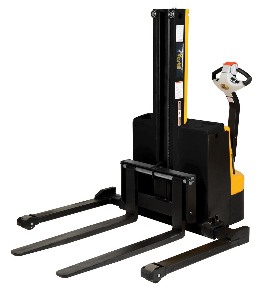 Apiladores de mástil estrecho de Vestil Manufacturing Corp con accionamiento y elevación motorizados: ahora disponibles en MTN Shop US. - imagen 4