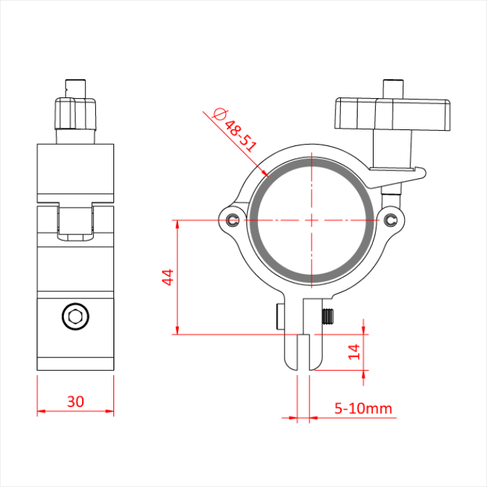 Abrazadera de panel súper liviana Doughty - imagen 3