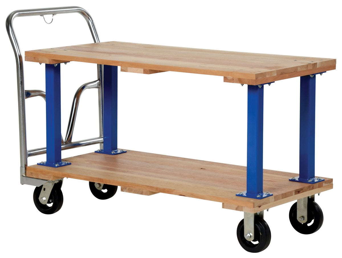 Carros con plataforma de madera dura de dos y tres pisos de Vestil Manufacturing Corp: ahora disponibles en MTN Shop US. - imagen 2