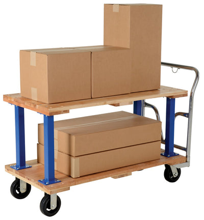 Carros con plataforma de madera dura de dos y tres pisos de Vestil Manufacturing Corp: ahora disponibles en MTN Shop US.