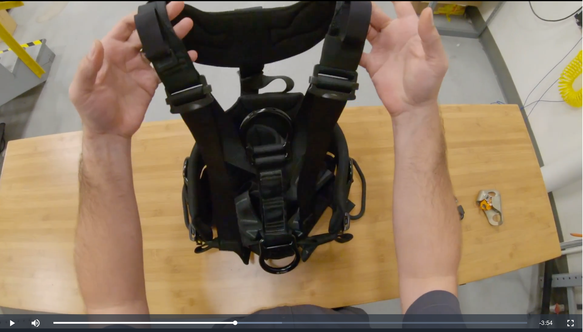CMC ATOM Chest Ascender Kit, chest ascender kit for rope access ascending, rear view - imagen 5