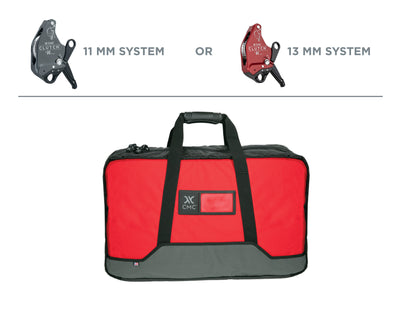 CMC Rope Rescue Truck Cache Kit, kit de rescate de cuerdas para caché de camión en bolsas de transporte