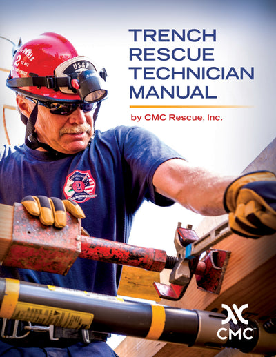 Manual del técnico de rescate en trincheras de CMC, cubierta del manual de capacitación para técnicos de rescate en trincheras