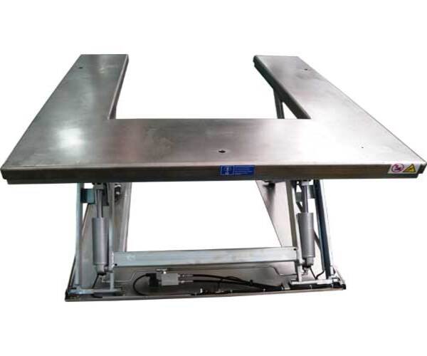 Mesa elevadora en U de acero inoxidable - imagen 2