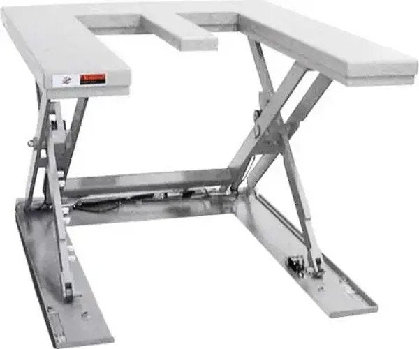 Mesa elevadora electrónica de acero inoxidable