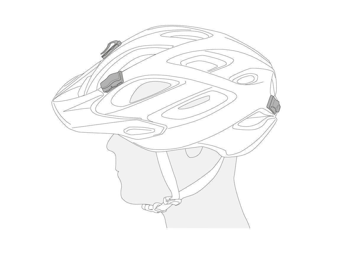 Petzl UNI ADAPT Headlamp Clip - Clip adhesivo para montar una linterna frontal Petzl en cualquier tipo de casco (pack de 4). Cuatro clips adhesivos para montar una linterna frontal Petzl en cascos que no llevan clips. – Ahora disponible en MTN Shop US. - imagen 2