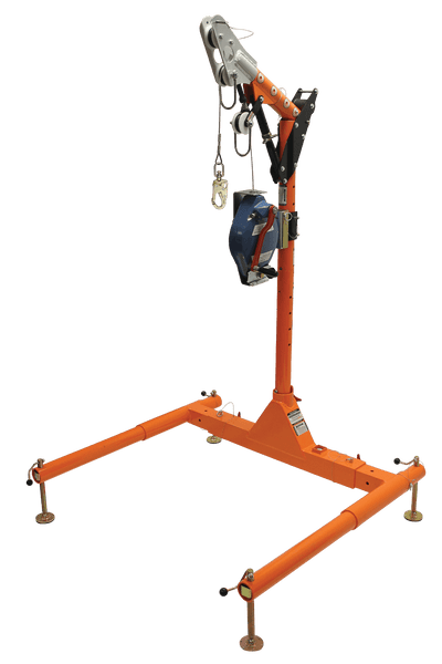 5pc Confined Space Davit System with 12" to 29" Offset Davit Arm and SRL-R