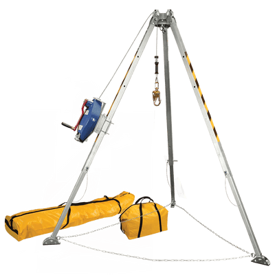 Confined Space Tripod System with 60' Stainless Steel SRL-R