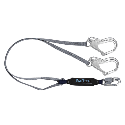 Energy Absorbing Lanyard, Double-leg with Aluminum Connectors