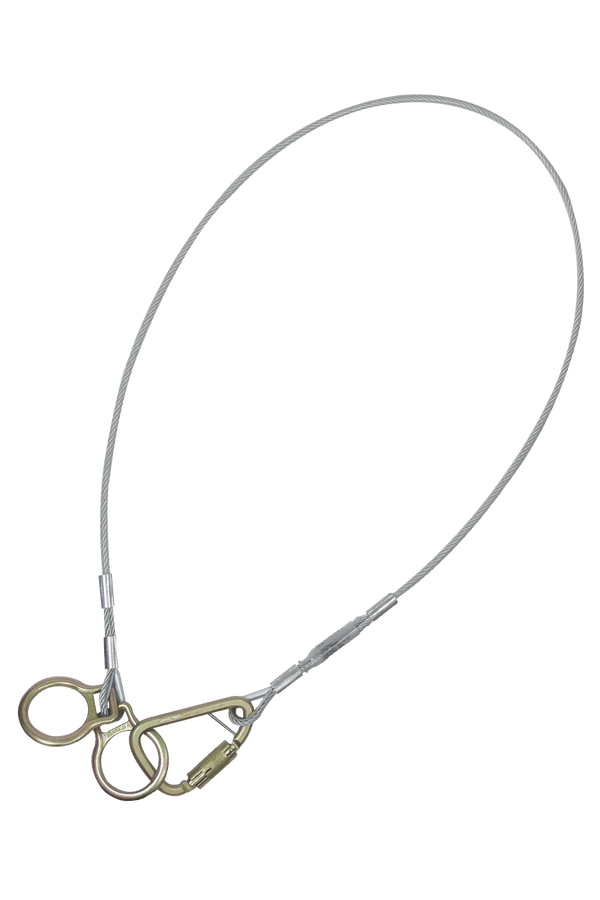 Anclaje de eslinga de mosquetón de cable