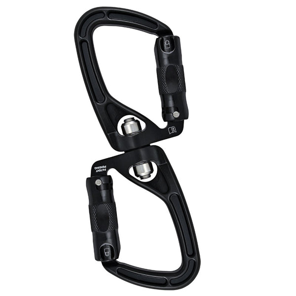Rock Exotica SwivaBiner (Auto-Lock) – The SwivaBiner features a high-strength bushing that will withstand greater abuse than a bearing. – Now available at MTN Shop US.