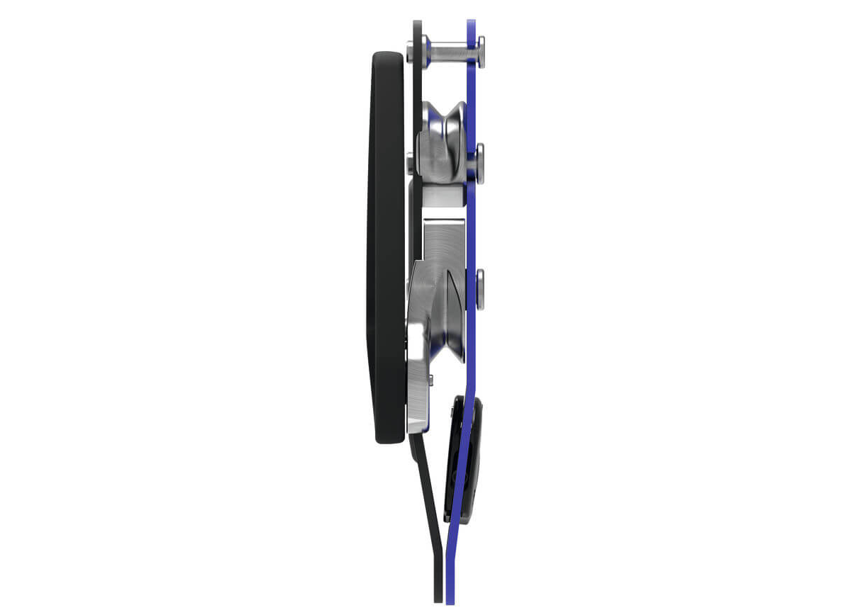 Descensor con frenada asistida Petzl STOP - Sistema de poleas de acero inoxidable - imagen 4