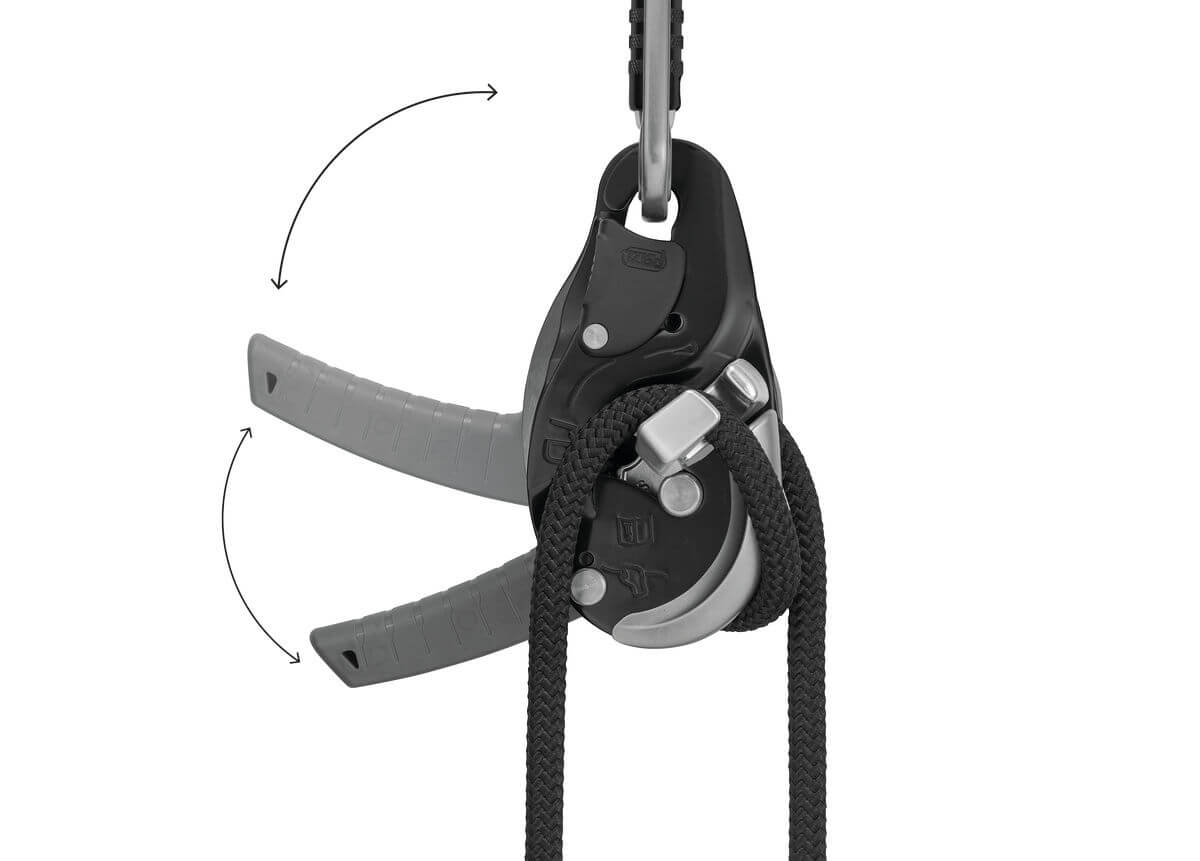 Dispositivo de descenso/aseguramiento Petzl I’D® EVAC (negro) - Función antipánico - imagen 2