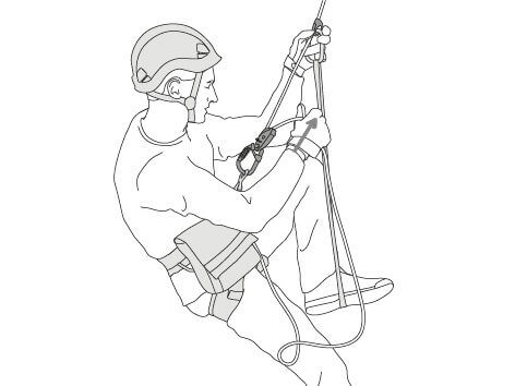 Petzl EXO® EASHOOK - Open Directional Point Allowing Rope Ascents