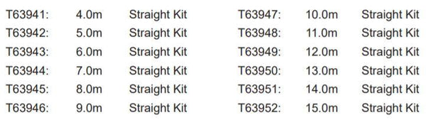 Theatre Curtain Track (Six Track) Kit - Walkalong system. 4m-15m Length. Supplied by MTN Shop EU