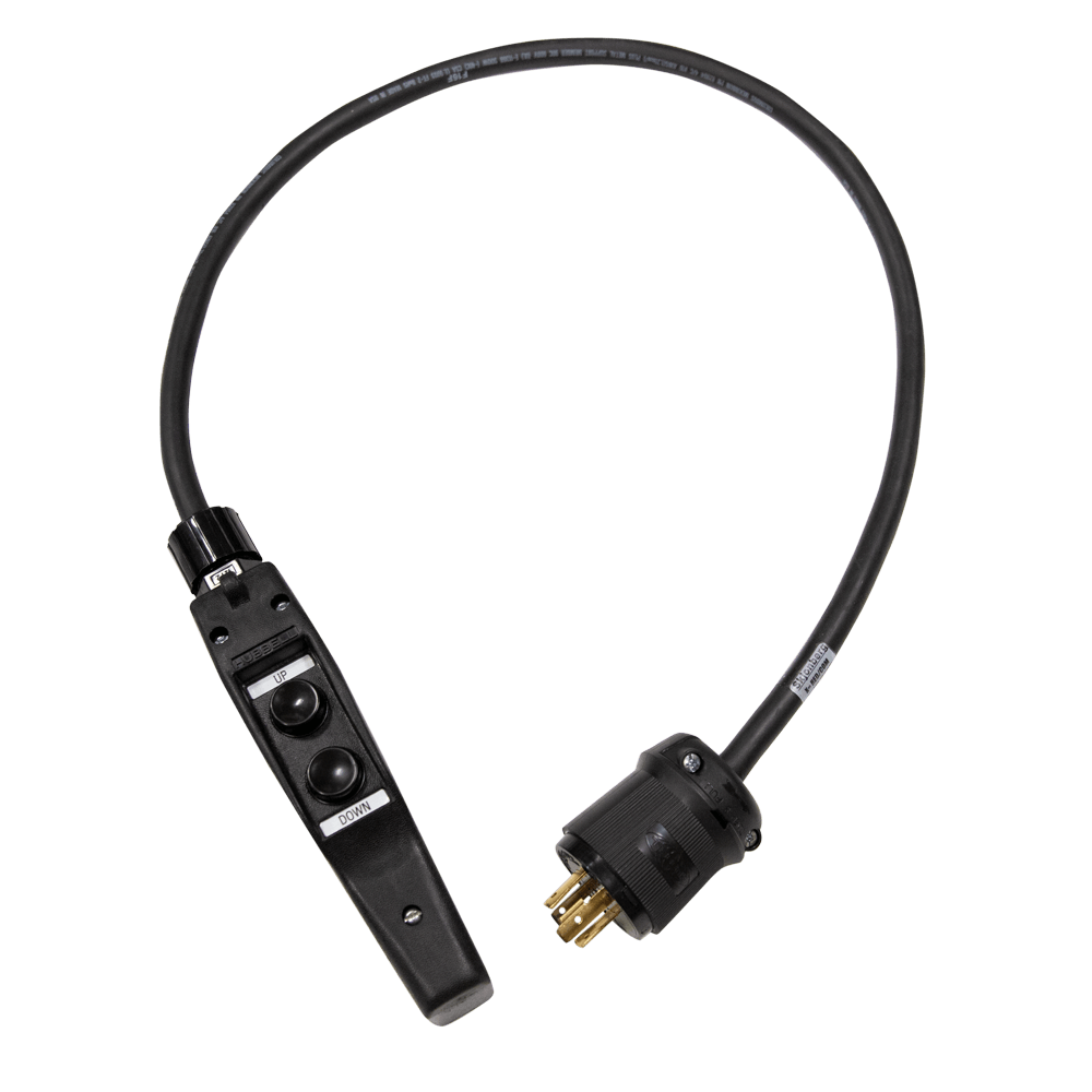 Estación de control Hubbell de Mountain Productions (Pickle) - Ensamblaje: controlador de polipasto con botón pulsador de estación de control Hubbell de calidad con conector L14-20 o XLR. Diferentes opciones de distribución de pines de la estación de control para compatibilidad con polipastos de cadena de todo tipo. – Ahora disponible en MTN Shop US. - imagen 4