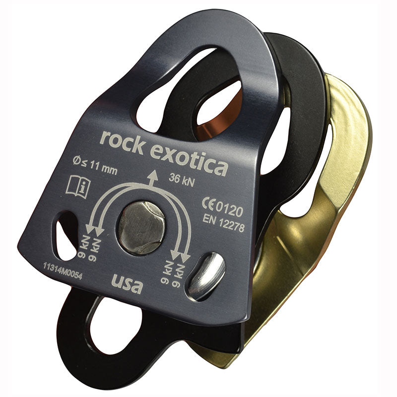 Rock Exotica Mini Machine Double Pulley– The Machined Mini and Rescue Pulleys are designed and manufactured like no other pulley in the world. – Now available at MTN Shop US. - imagen 2