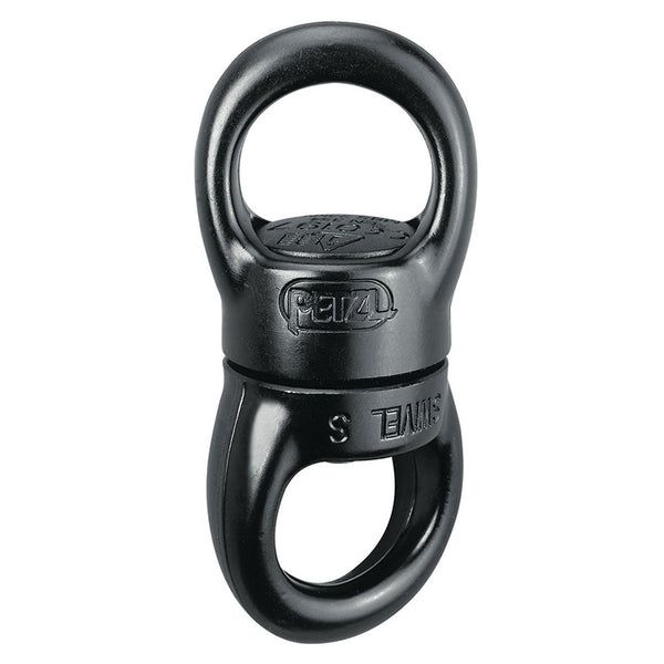 Conector giratorio Petzl: disponible en dos tamaños, el SWIVEL evita que la cuerda se tuerza cuando la carga gira. Los rodamientos de bolas sellados ofrecen excelente rendimiento y confiabilidad. – Ahora disponible en MTN Shop US.