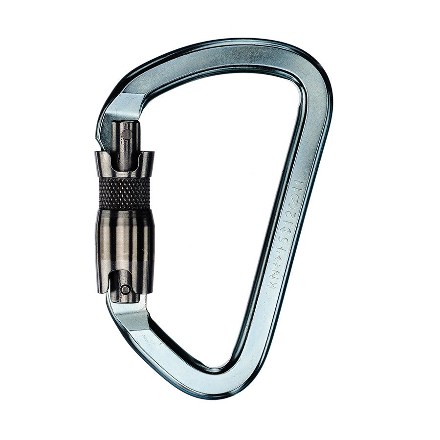 Mosquetón de acero PMI SMC DualGuard Auto-Lock Lite – NFPA– El mosquetón de acero DualGuard Auto-Lock Lite de SMC – NFPA se usa fácilmente con una mano y es de aleación de acero liviano. Transferencia suave del enganche de Munter en el aseguramiento: ahora disponible en MTN Shop US. - imagen 2