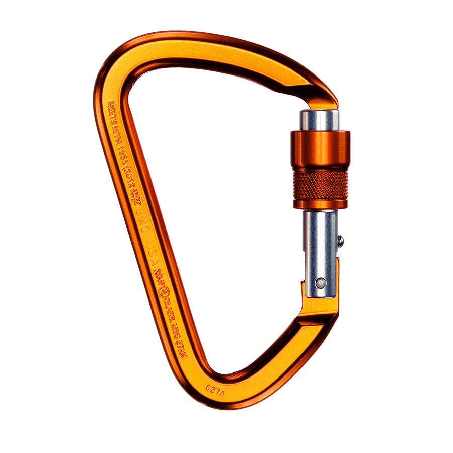 Mosquetón con cierre de rosca cinético PMI SMC – NFPA– El mosquetón cinético SMC cumple con todos sus requisitos de protección personal. Apertura de compuerta roscada de 0,98" con cierre de llave. Ideal para trabajos en altura; liviano: ahora disponible en MTN Shop EE. UU. - imagen 5
