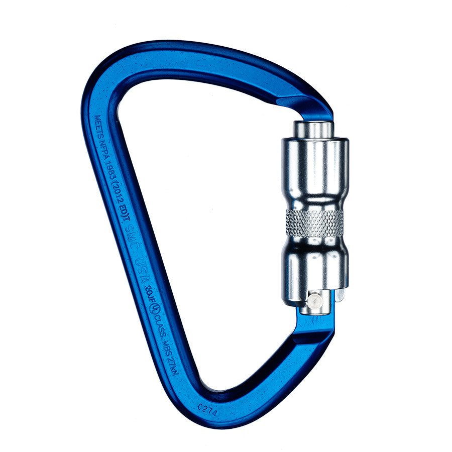Mosquetón PMI SMC Kinetic Dual-Lock – NFPA– El mosquetón SMC Kinetic cumple con todos sus requisitos de protección personal. Nariz de bloqueo con llave y apertura de puerta giratoria de doble acción de 0,98". Ligero para alturas: ahora disponible en MTN Shop EE. UU. - imagen 3