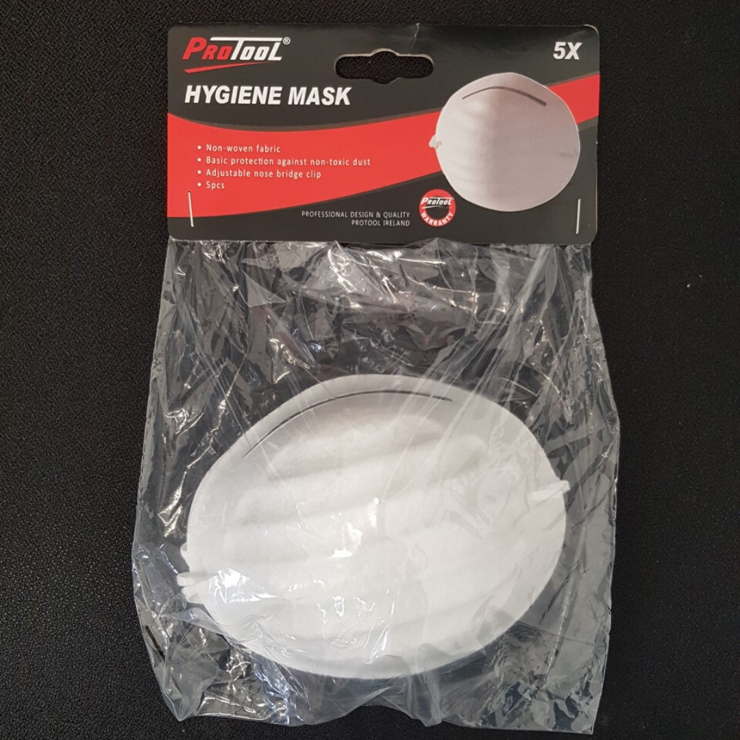 MTN ProTool Mask *In Stock NOW*– The ProTool Hygiene Mask provides basic protection against the inhalation of non-toxic dust. Made from non-woven fabric, this face mask fits all due to its adjustable nose bridge clip. – Now available at MTN Shop US. - imagen 2