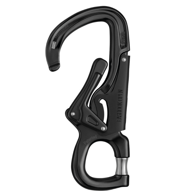 Conector cerrado Petzl EASYHOOK OPEN (negro) - Sección transversal H - imagen 2