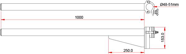 Doughty Boom Arms; Heavy Duty; SWL: 110 lbs - Doughty Engineering