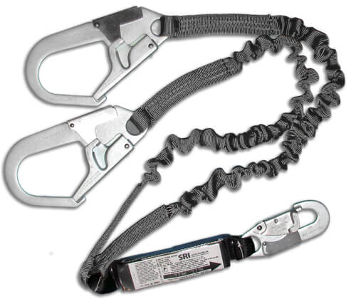 ProPlus Shock Absorbing Lanyard Dual Leg - Oversized Hook