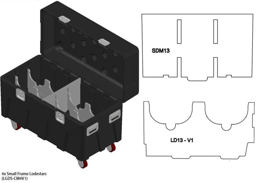 Paquete de insertos grandes BOX de Mountain Productions: MTN BOX: el paquete de insertos LG de la serie Spektrum crea 3 compartimentos de almacenamiento grandes para almacenamiento de herramientas, hardware de aparejo, protección contra caídas, equipo de construcción y más. – Ahora disponible en MTN Shop US. - imagen 4