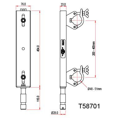 Doughty Fixed Ladder Truss Adapter T58701 Specifications - MTN Shop