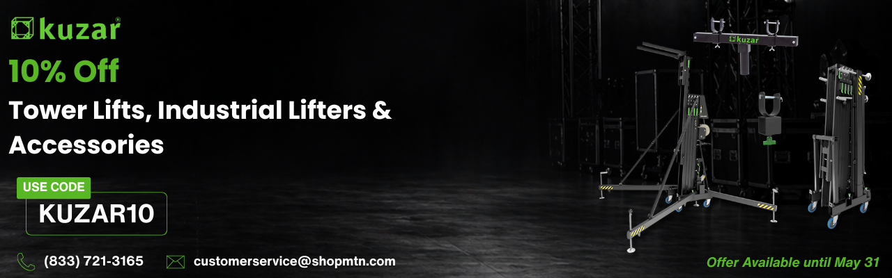 Kuzar: 10% Off Tower Lifts, Industrial Lifters & Accessories