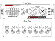 Motion Labs Rac Pac rack mount power distribution unit with breakered outlets for equipment racks - imagen 4