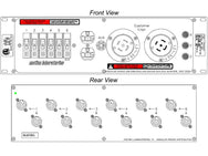 Motion Labs Rac Pac rack mount power distribution unit with breakered outlets for equipment racks - imagen 8