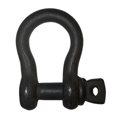Green Pin Theatre Shackle SC small matte black shackle side view