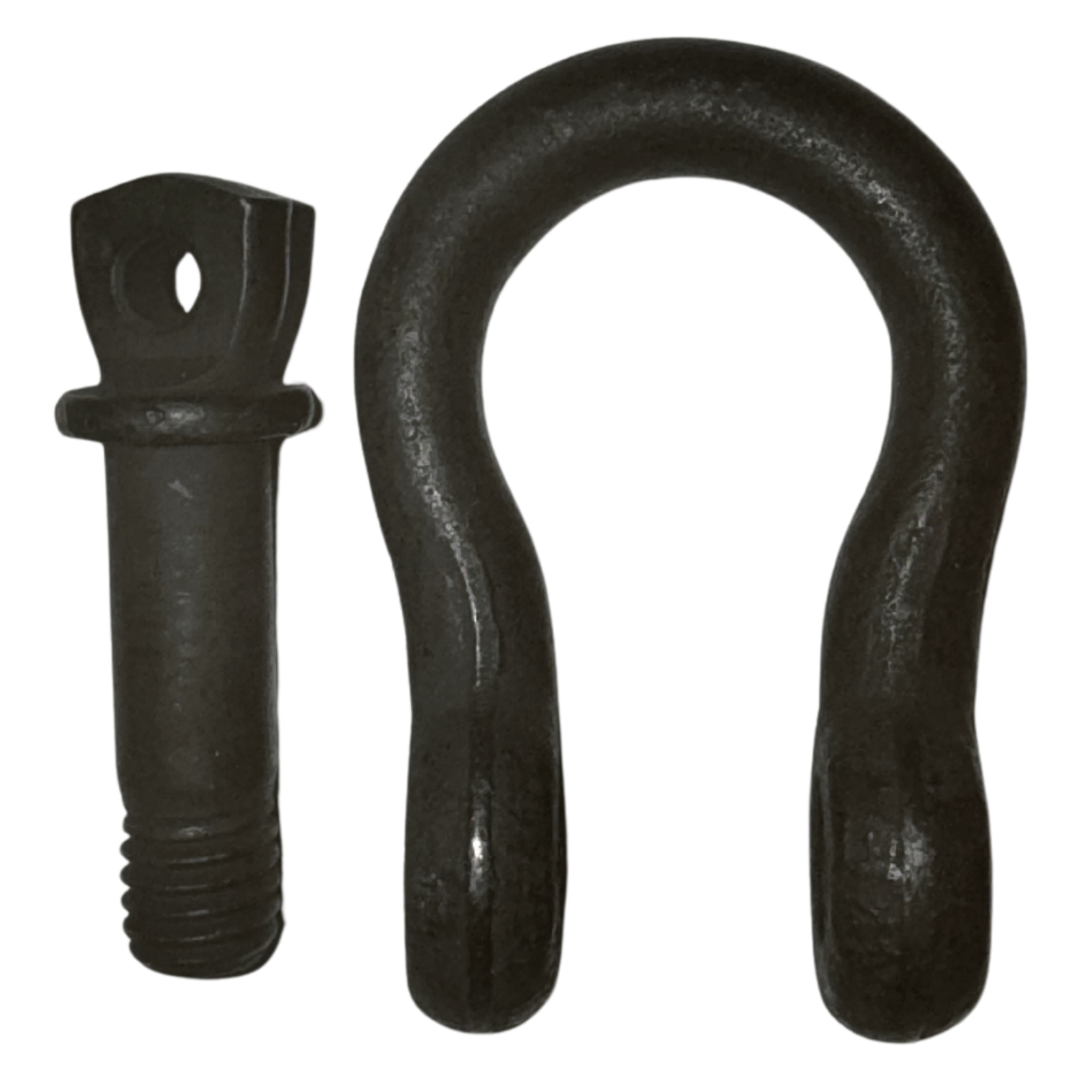 Green Pin Theatre Shackle SC black bow shackle and screw pin separated - imagen 7