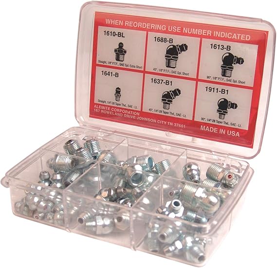 Alemite Pocket Pack Fitting Assortments, 48 per pack– – Now available at MTN Shop US.