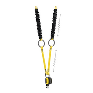 Elemento de amarre Petzl ABSORBICA-Y TIE-BACK: el Petzl ABSORBICA-Y TIE-BACK es un elemento de amarre doble con anillas de amarre intermedias integradas y un absorbente de energía compacto. Diseñado para la progresión vertical en estructuras de gran tamaño. Disponible con o sin conectores. Compra ahora. – Ahora disponible en MTN Shop US. - imagen 7