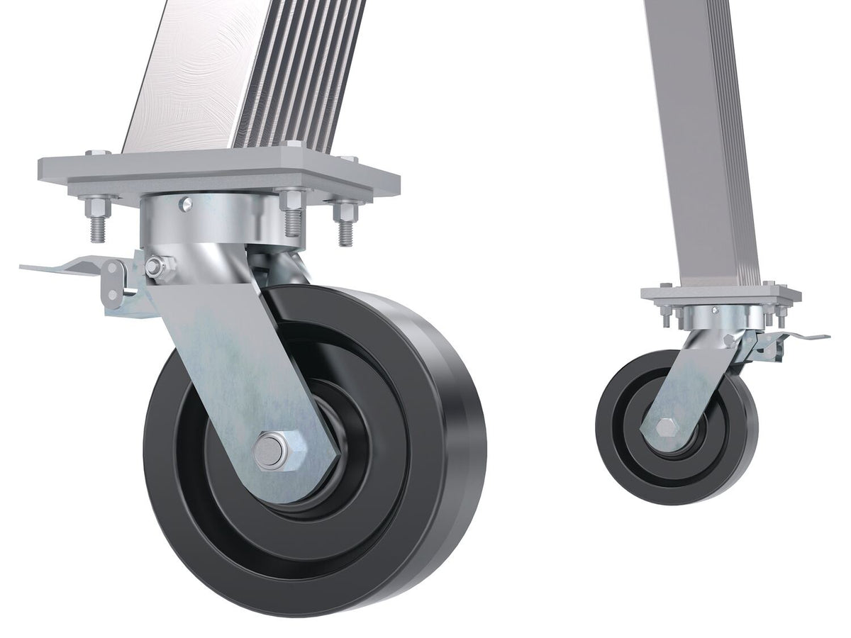 Grúas pórtico de aluminio de altura ajustable de Vestil Manufacturing Corp con ruedas de bloqueo total: ahora disponibles en MTN Shop US. - imagen 2