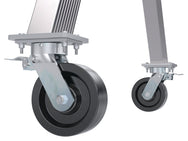 Grúas pórtico de aluminio de altura ajustable de Vestil Manufacturing Corp con ruedas de bloqueo total: ahora disponibles en MTN Shop US. - imagen 2